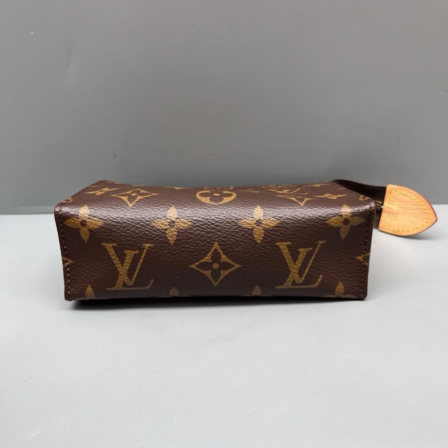 Louis Vuitton路易威登 98新 老花拼皮休閒洗漱包-2