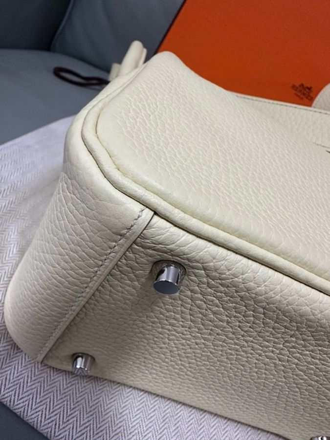愛馬仕 / Hermès Mini Lindy i8 米爾頓檸檬黃（愛馬仕熱門亮色），T C 皮，W 刻印，24 年票據。-20