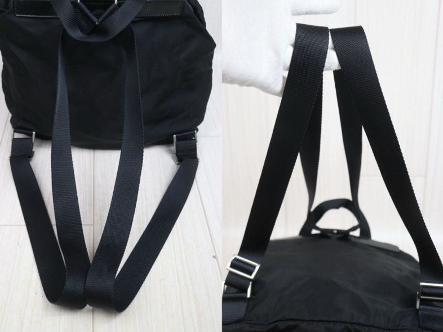 《初。Vintage》Prada 中號降落傘後背包(附保卡)-5