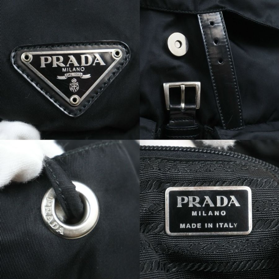 《初。Vintage》Prada 中號降落傘後背包(附保卡)-8