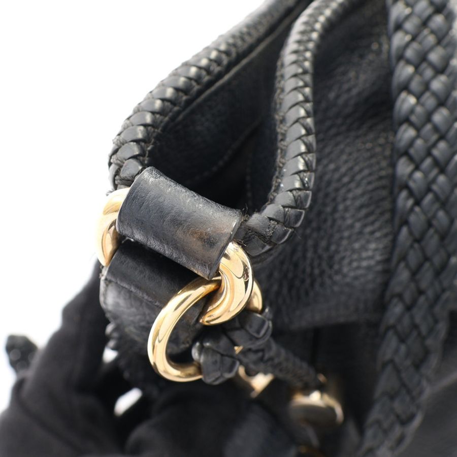 Marrakech 肩背包 黑色 牛皮【GUCCI 古馳】 336659-15