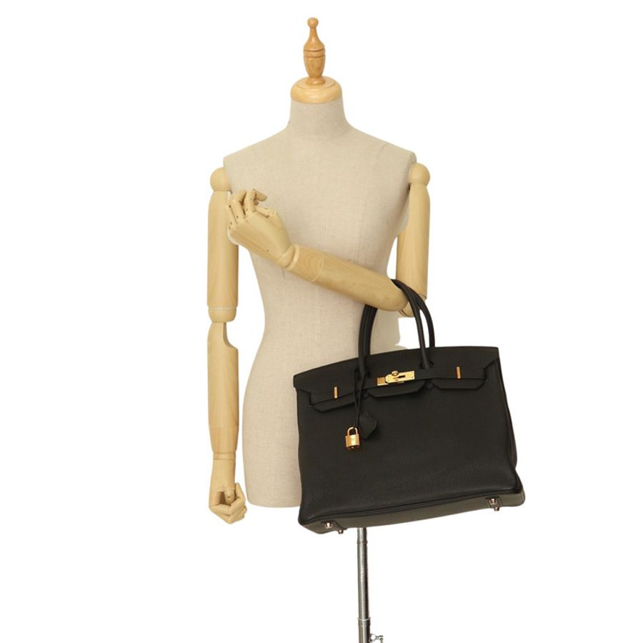 Birkin 35 手提包 黑色 Togo C刻 金釦【HERMES 愛馬仕】-6