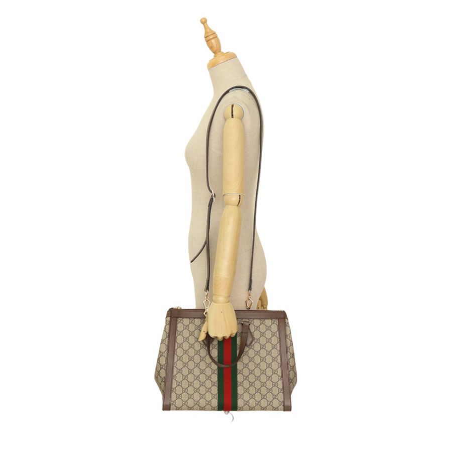 Ophidia 兩用包 棕色 GG Supreme帆布【GUCCI 古馳】 524537-6