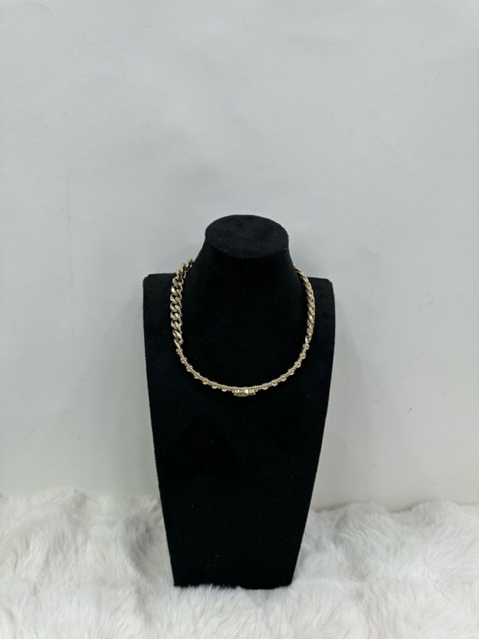 Chanel 22C水鑽字母雙C項鍊 choker-1