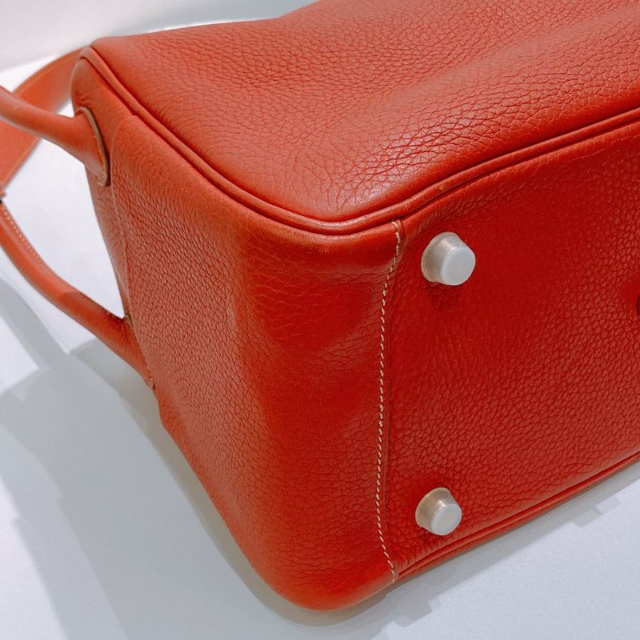 TW4924 Hermes 愛馬仕 單肩包 Lindy 26 三文魚色 金扣TC 9M Sanguine x GHW #Square O-7