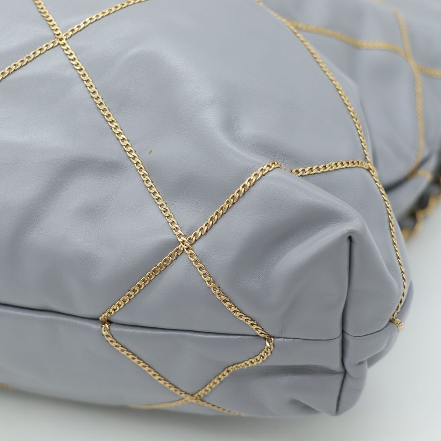 CHANEL香奈兒 22 Bag 灰金 垃圾袋 Small-10