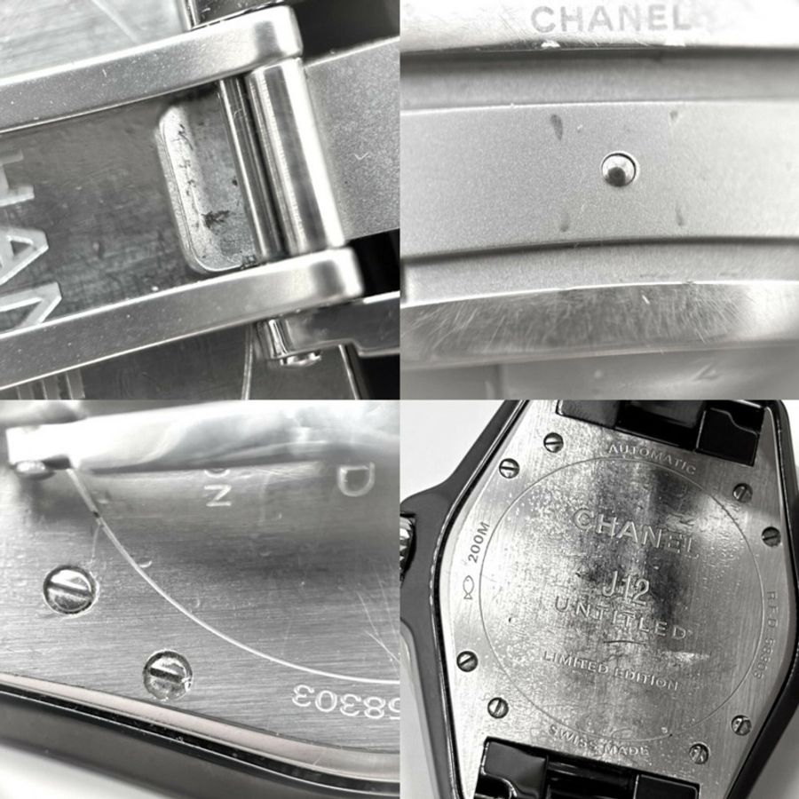 香奈兒男錶 J12 無題款黑色錶盤 AT CHANEL H5581 自動上鍊陶瓷-7