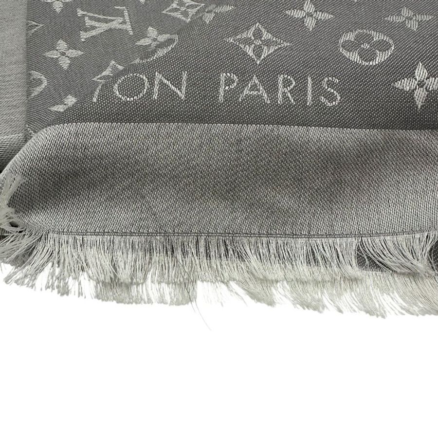 【美收精品】 Louis Vuitton 灰色披肩 C-695隔月月中將轉賣至日本 上架期限30天】-8