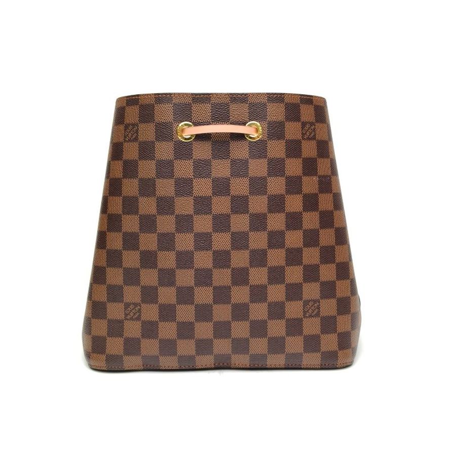 LOUIS VUITTON NÉONOÉ水桶包中號粉色內裏棕色棋格PVC金扣肩背包-2