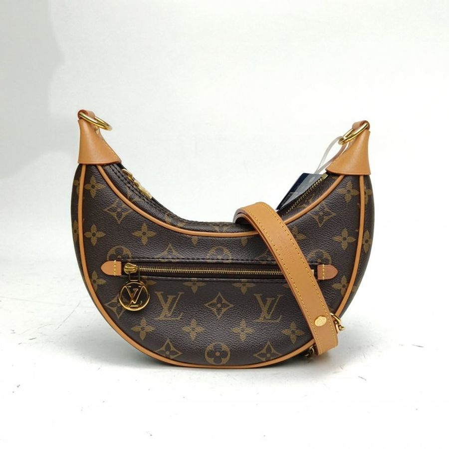 LOUIS VUITTON Loop豌豆包老花PVC金扣晶片肩背包-0