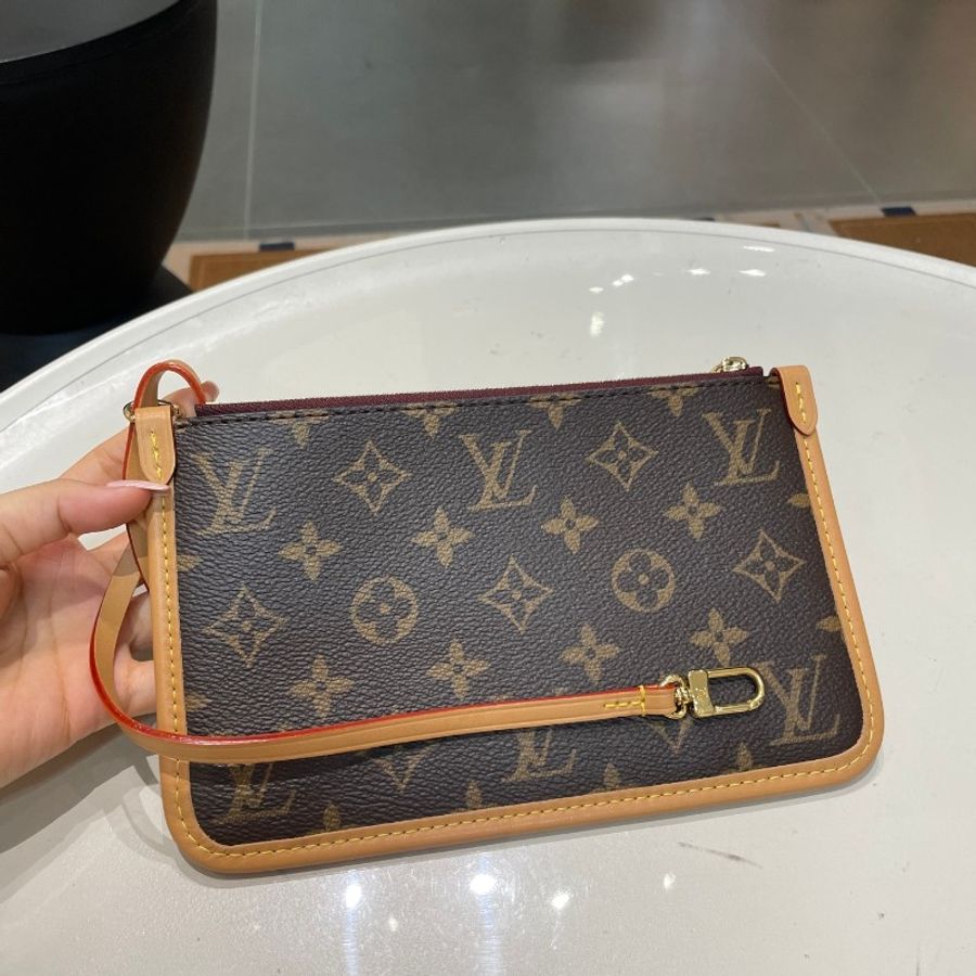 芯片款LV路易威登Carryall老花小号子母包斜挎包29*24*12-21