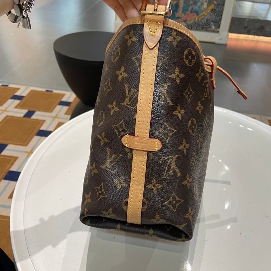 芯片款LV路易威登Carryall老花小号子母包斜挎包29*24*12-27