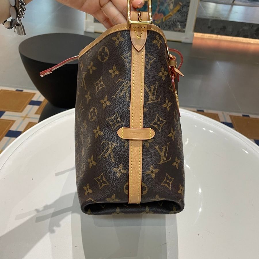 芯片款LV路易威登Carryall老花小号子母包斜挎包29*24*12-28
