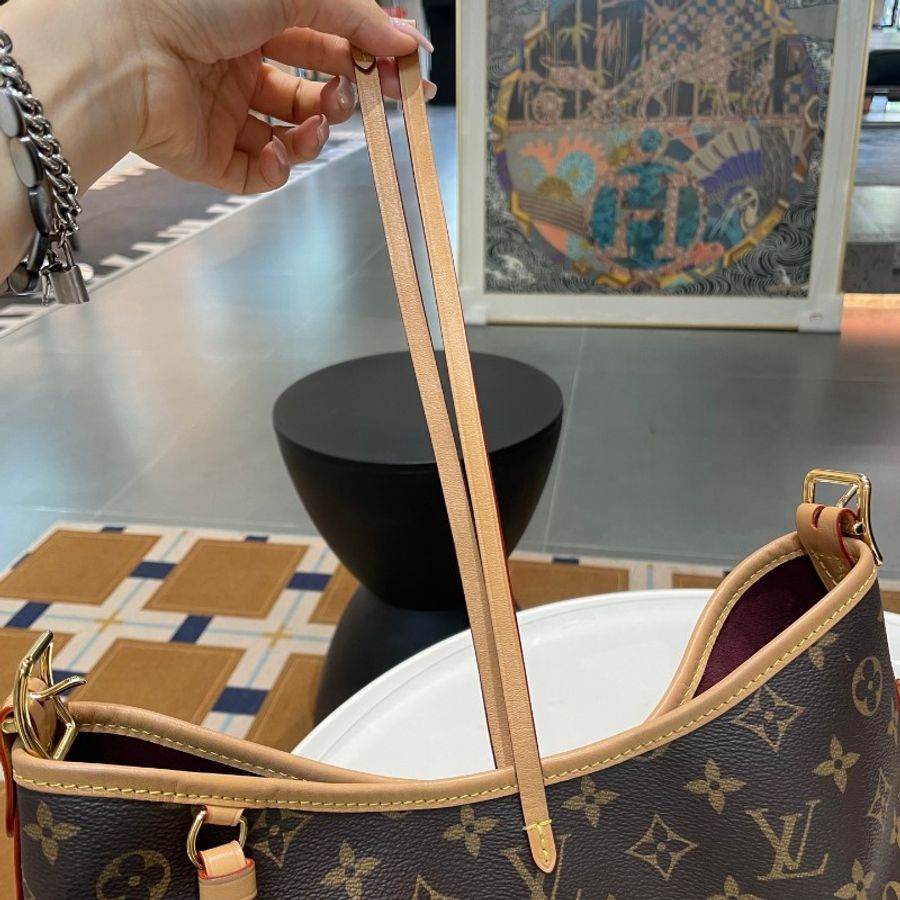 芯片款LV路易威登Carryall老花小号子母包斜挎包29*24*12-29