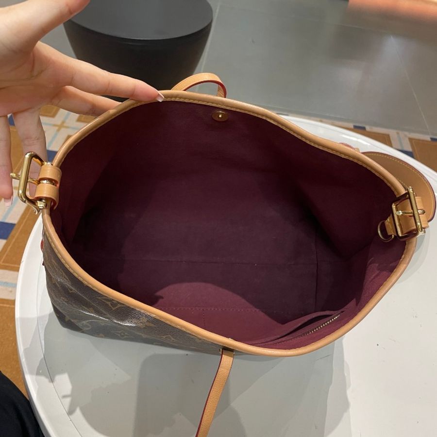 芯片款LV路易威登Carryall老花小号子母包斜挎包29*24*12-30