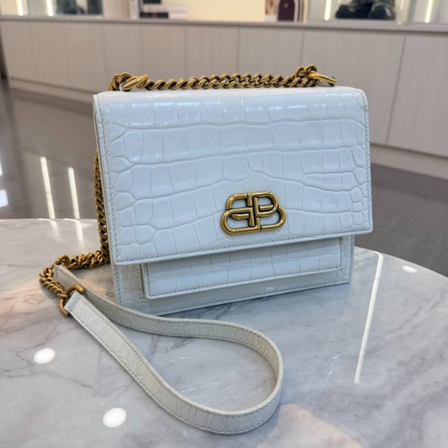 *SHIHNA名牌精品* Balenciaga Classic City 金屬logo 斜背包-0