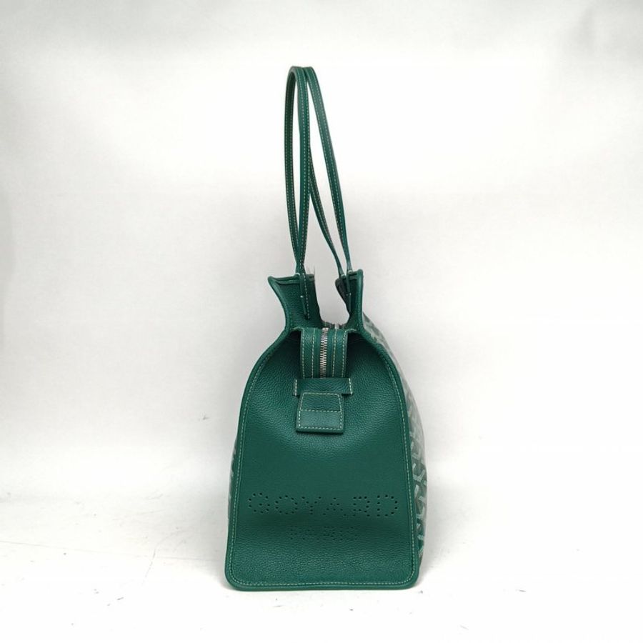 GOYARD HARDYHARDY小號滿印托特包綠色銀扣老花肩背包-1