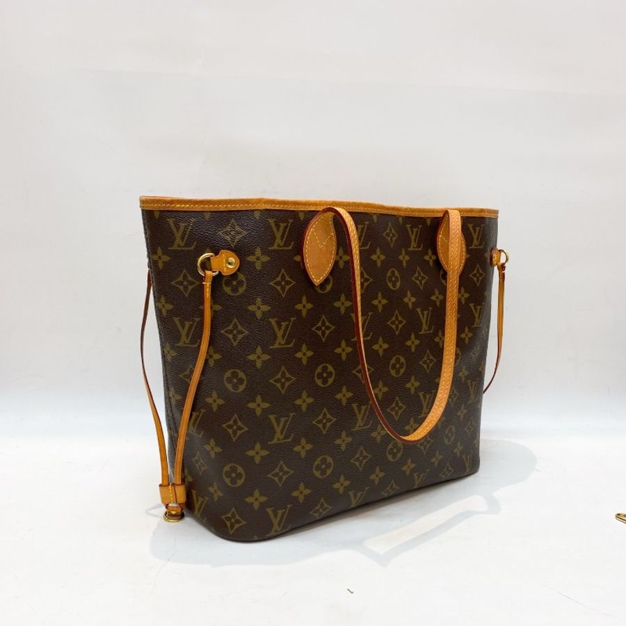 LV路易威登Neverfull老花中号米色内里托特包购物袋31*28*14-2