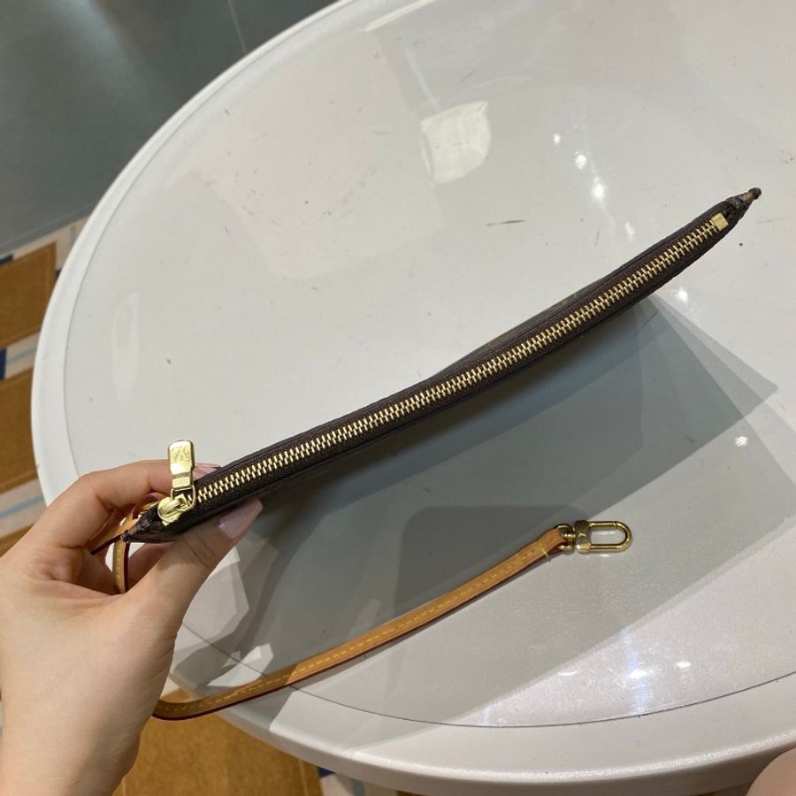 LV路易威登Neverfull老花中号米色内里托特包购物袋31*28*14-13