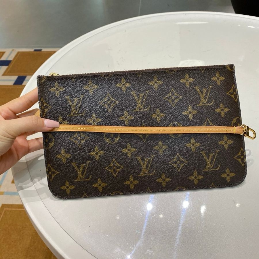 LV路易威登Neverfull老花中号米色内里托特包购物袋31*28*14-14