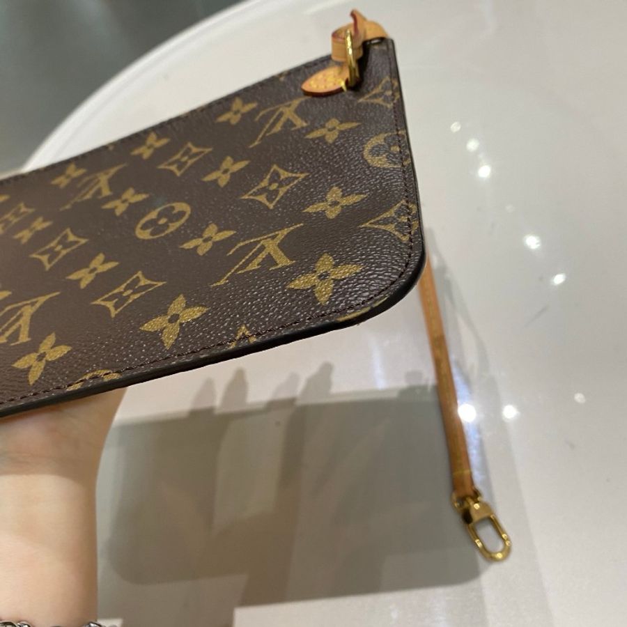 LV路易威登Neverfull老花中号米色内里托特包购物袋31*28*14-18