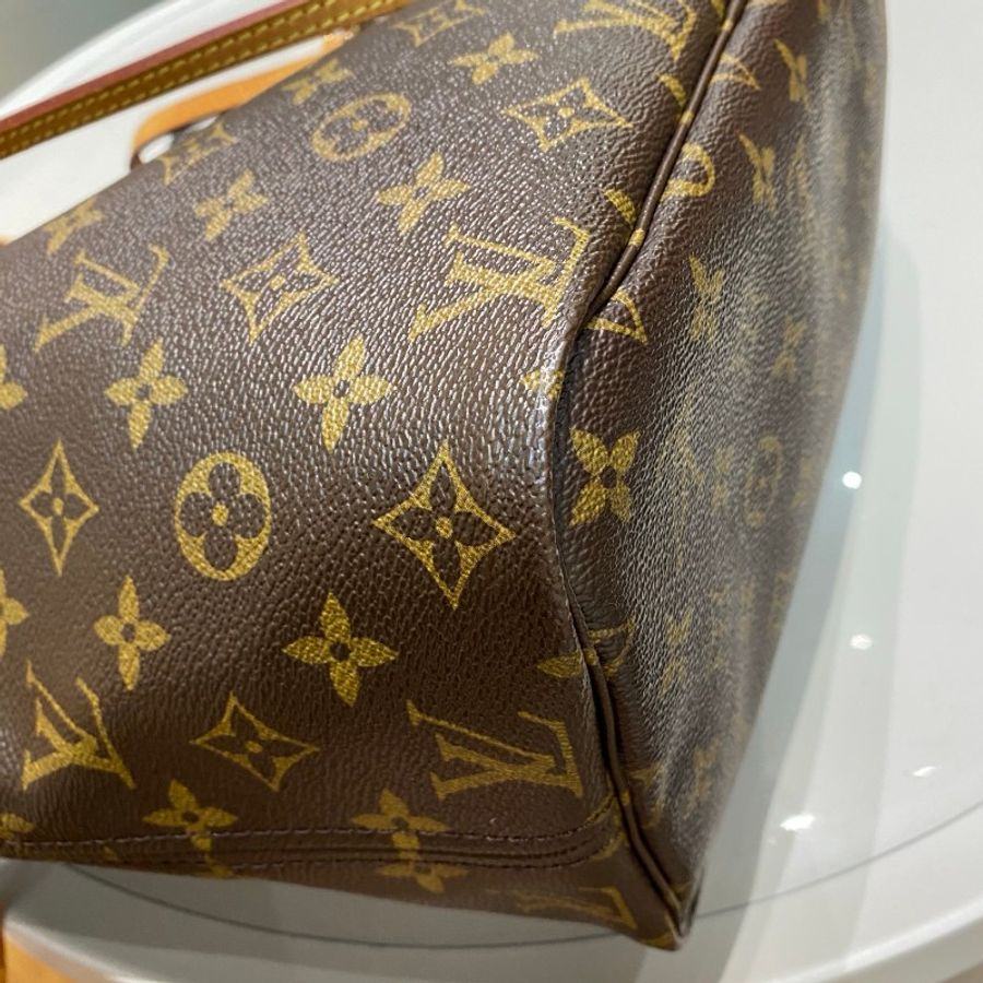 LV路易威登Neverfull老花中号米色内里托特包购物袋31*28*14-22