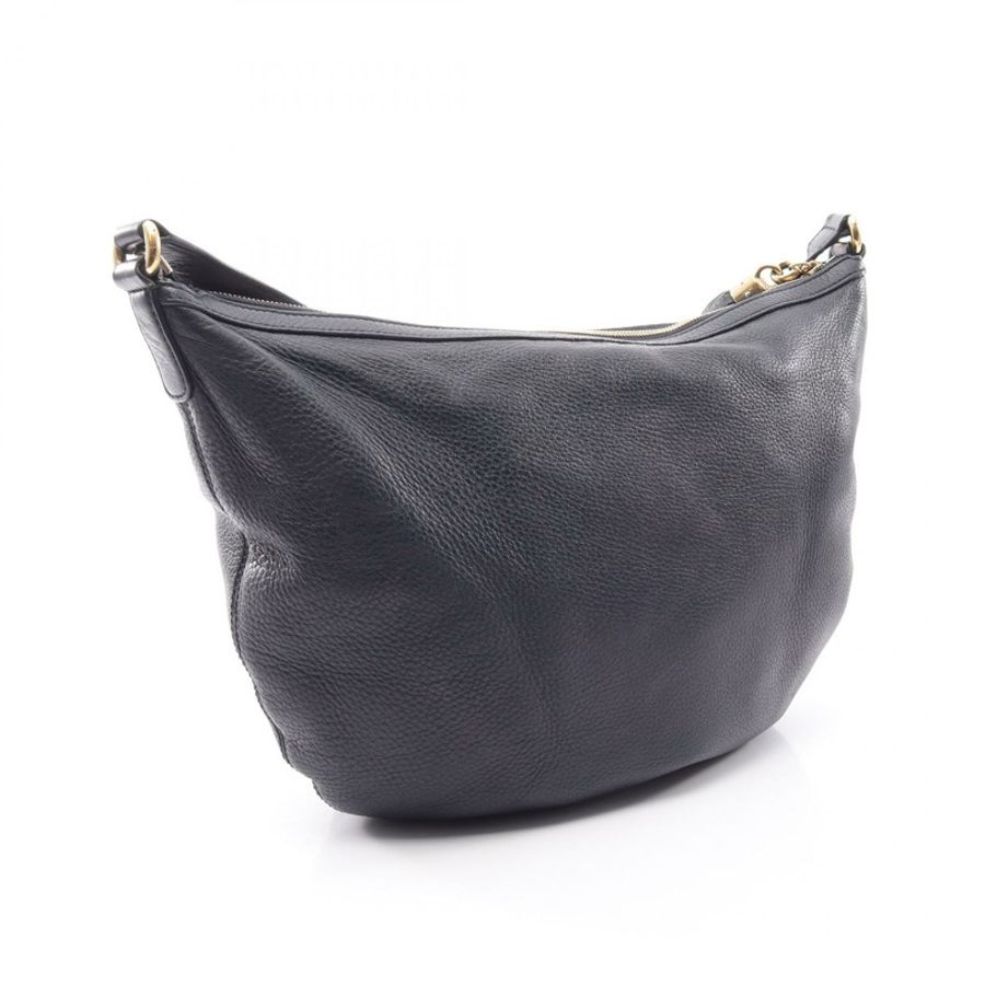 GUCCI Soho Interlocking G 單肩手提包 295175 皮革 海軍藍 二手 女士-1
