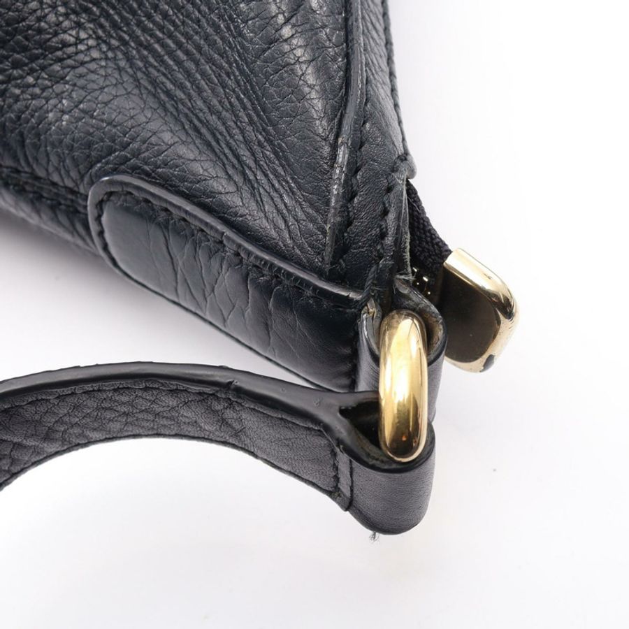 GUCCI Soho Interlocking G 單肩手提包 295175 皮革 海軍藍 二手 女士-6