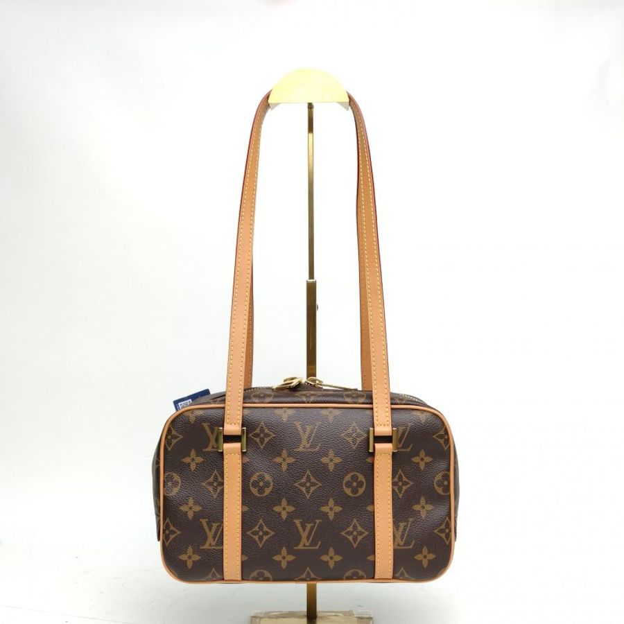 LOUIS VUITTON CITÉ矩形手袋老花PVC金扣晶片肩背包-0