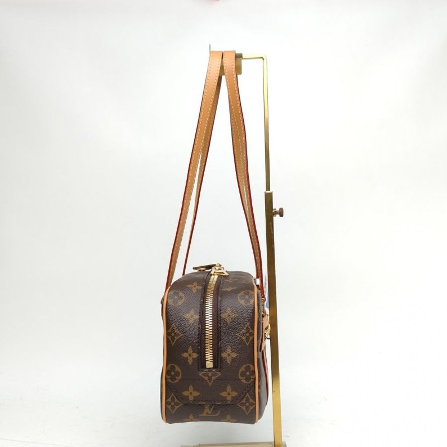 LOUIS VUITTON CITÉ矩形手袋老花PVC金扣晶片肩背包-1