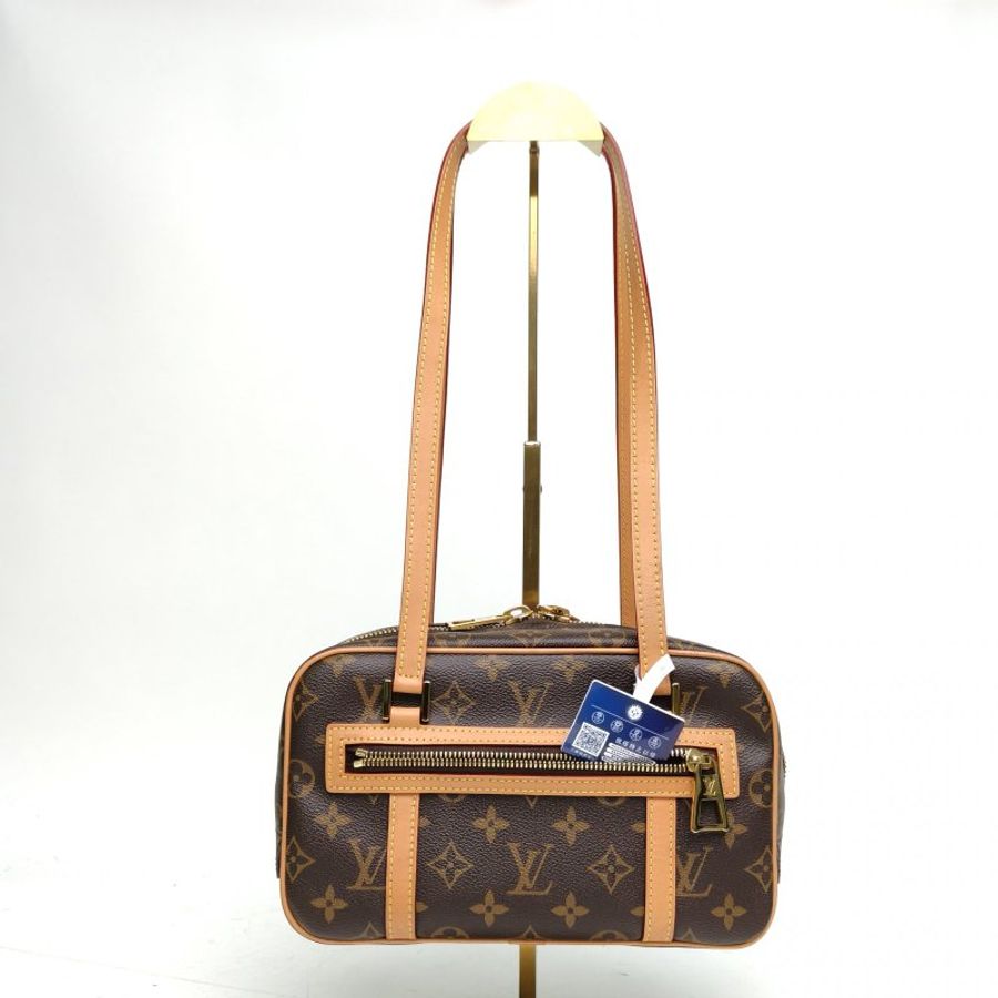 LOUIS VUITTON CITÉ矩形手袋老花PVC金扣晶片肩背包-2