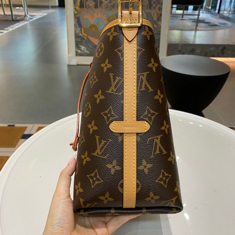 25年票闲置芯片款LV路易威登Carryall老花小号子母包斜挎包29*24*12-30