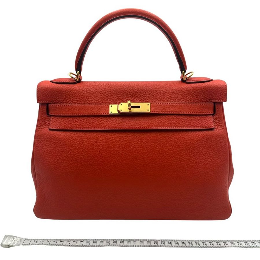 【美收精品】HERMES 牡丹紅Kelly32 C-700【隔月月中將轉賣至日本 上架期限30天】-15