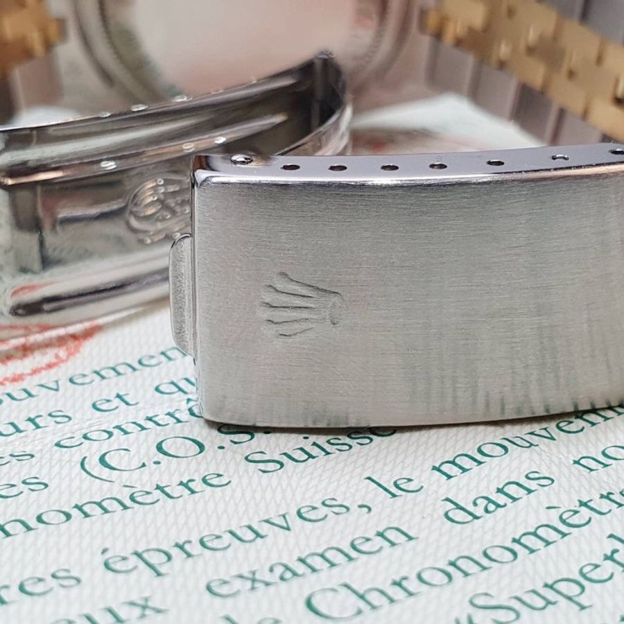 【大眾名錶】ROLEX勞力士 16233 Datejust 蠔式日誌 半金款 米白色紀念面 阿拉伯數字 大眾名錶G350-7