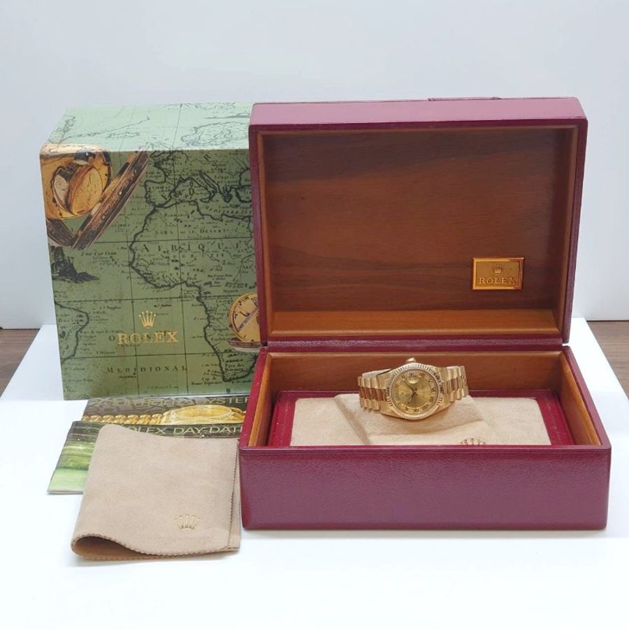 【大眾名錶】ROLEX勞力士 18238 Day-Date 18K金 稀有DD款 原廠MR多層鑽面盤 大眾名錶B1452-9
