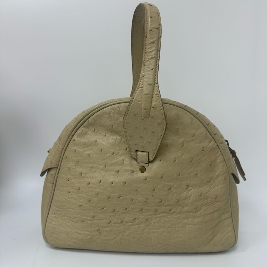 【赫蒂國際精品】 Gucci 鴕鳥皮半圓形手提肩背包 vintage 二手 中古-5