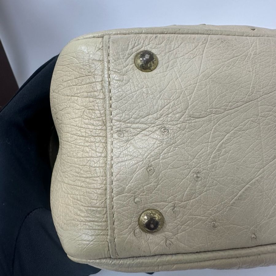 【赫蒂國際精品】 Gucci 鴕鳥皮半圓形手提肩背包 vintage 二手 中古-17
