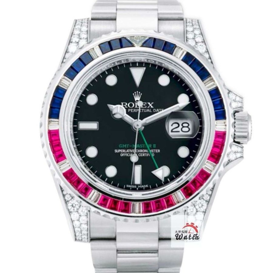 【大眾名錶】ROLEX勞力士 116710LN 改 116759SARU 2017/01 感受百萬級別 後改寶石鑽圈/鑽腳 大眾名錶G351-0