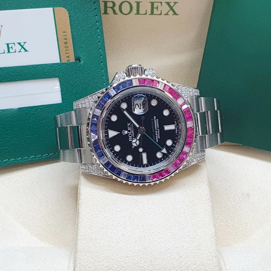【大眾名錶】ROLEX勞力士 116710LN 改 116759SARU 2017/01 感受百萬級別 後改寶石鑽圈/鑽腳 大眾名錶G351-3