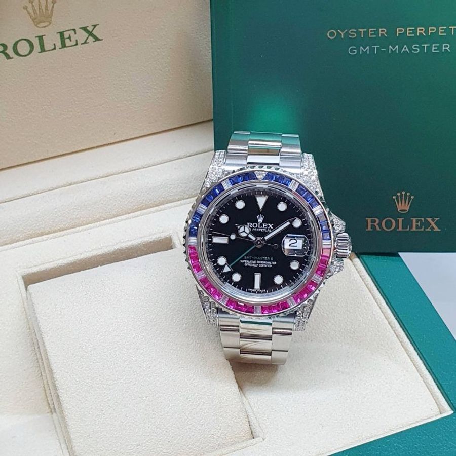 【大眾名錶】ROLEX勞力士 116710LN 改 116759SARU 2017/01 感受百萬級別 後改寶石鑽圈/鑽腳 大眾名錶G351-4