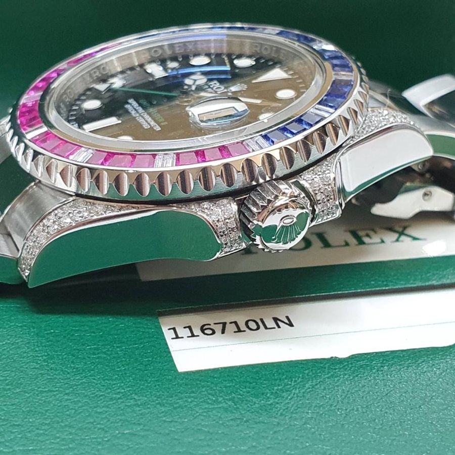 【大眾名錶】ROLEX勞力士 116710LN 改 116759SARU 2017/01 感受百萬級別 後改寶石鑽圈/鑽腳 大眾名錶G351-6