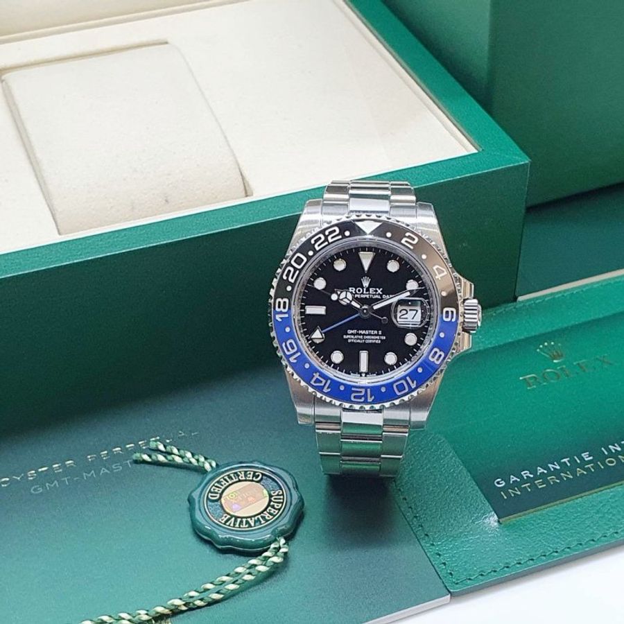 【大眾名錶】ROLEX勞力士126710BLNR 2025/07全配件 GMT兩地時區 蝙蝠俠 黑藍圈 已貼膜 錶徑40mm 大眾名錶G352-1