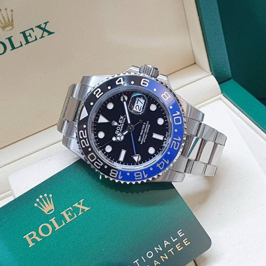 【大眾名錶】ROLEX勞力士126710BLNR 2025/07全配件 GMT兩地時區 蝙蝠俠 黑藍圈 已貼膜 錶徑40mm 大眾名錶G352-2