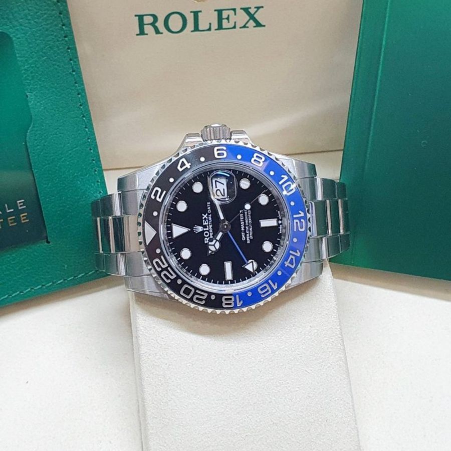 【大眾名錶】ROLEX勞力士126710BLNR 2025/07全配件 GMT兩地時區 蝙蝠俠 黑藍圈 已貼膜 錶徑40mm 大眾名錶G352-4
