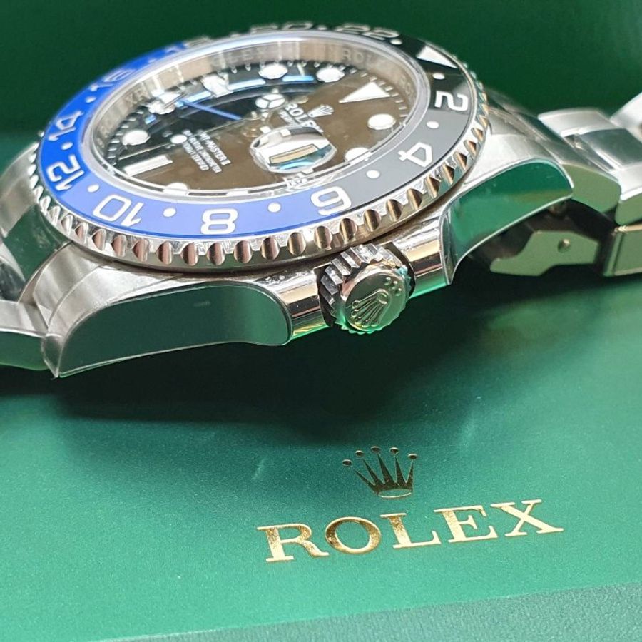 【大眾名錶】ROLEX勞力士126710BLNR 2025/07全配件 GMT兩地時區 蝙蝠俠 黑藍圈 已貼膜 錶徑40mm 大眾名錶G352-6