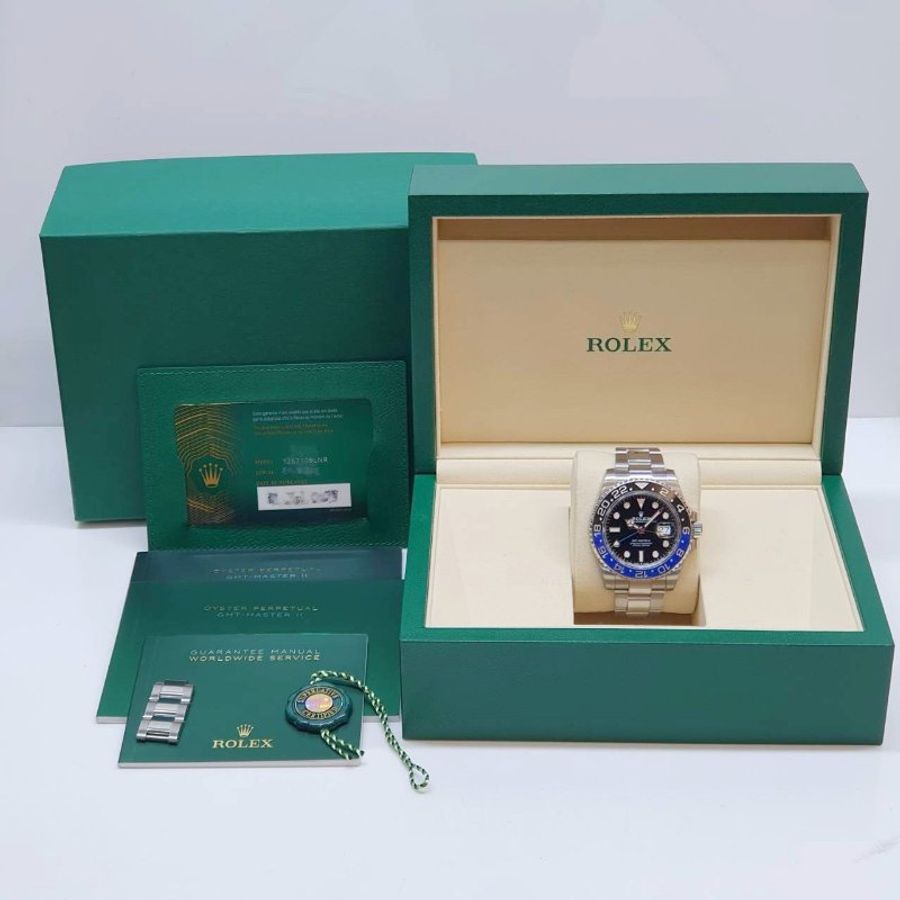 【大眾名錶】ROLEX勞力士126710BLNR 2025/07全配件 GMT兩地時區 蝙蝠俠 黑藍圈 已貼膜 錶徑40mm 大眾名錶G352-9
