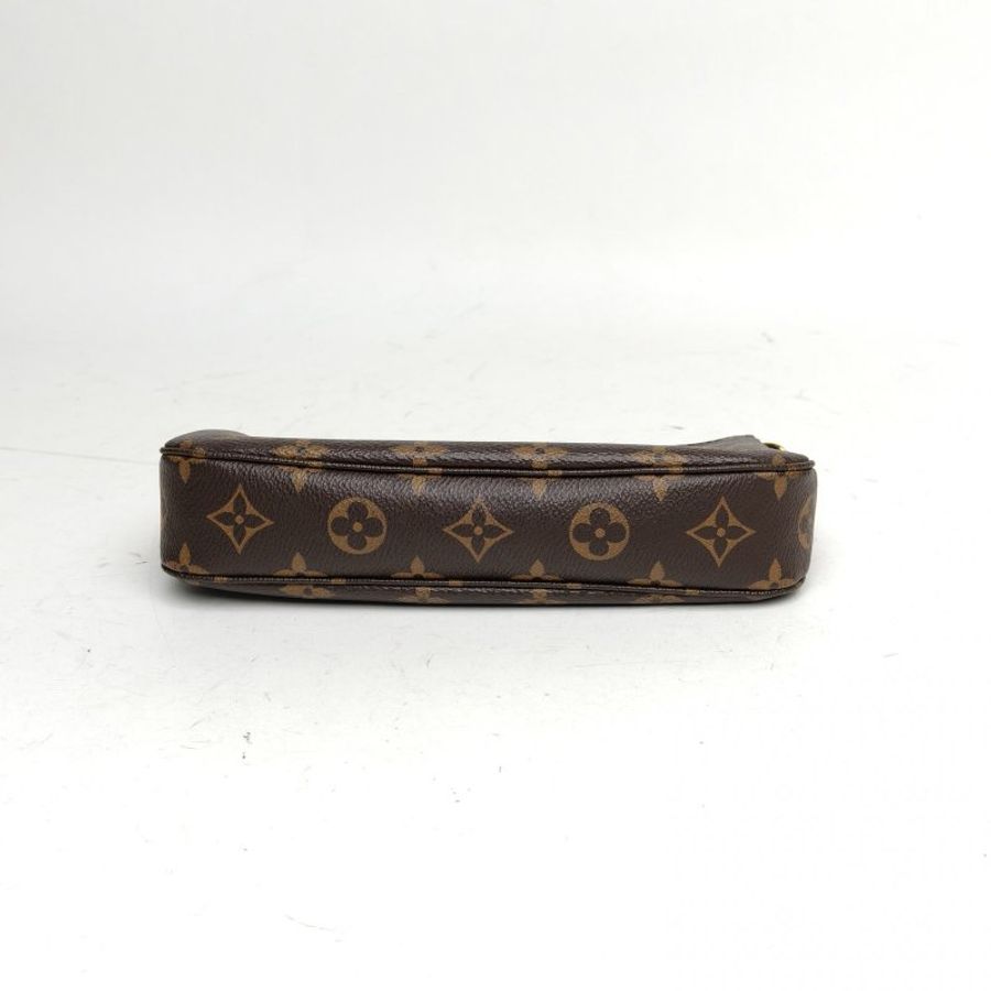 LOUIS VUITTON Pochette大麻將包老花PVC金扣肩背包-4