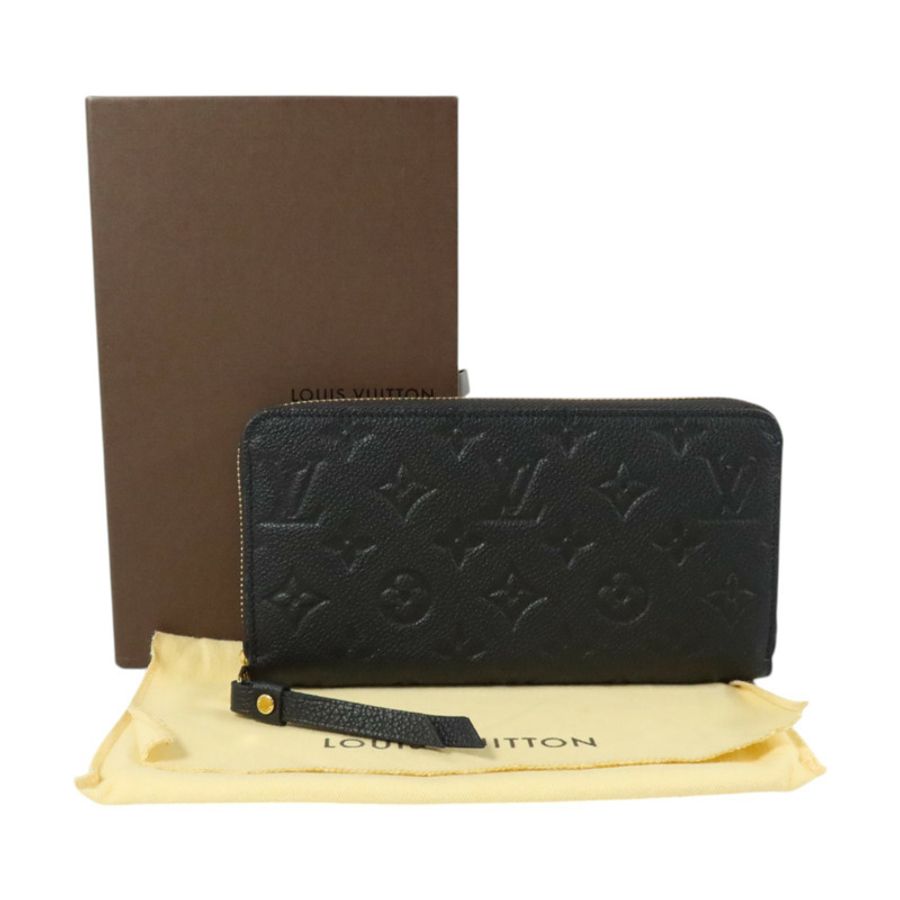 LOUIS VUITTON Monogram Empreinte Zippy Long Wallet金扣長錢包-8