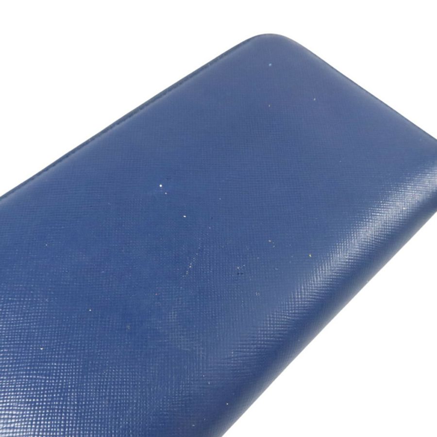 PRADA Saffiano皮革Zipper Long Wallet金扣長錢包-14