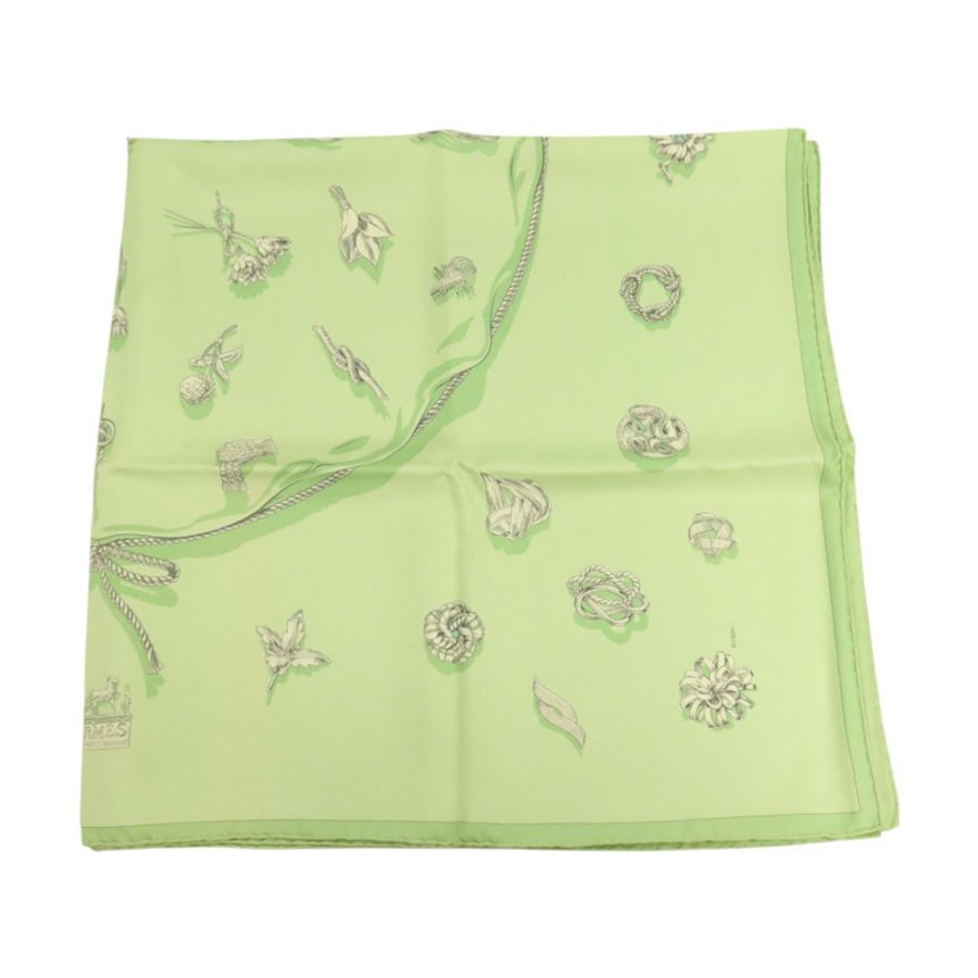 HERMES 絲質Scarf 90x90cm絲巾-4